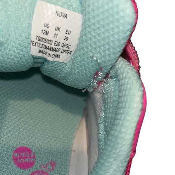 Girls pink Stride Rite 360 Child Nova Athletic Running Shoe sneaker size 12 kid - Picture 4 of 4